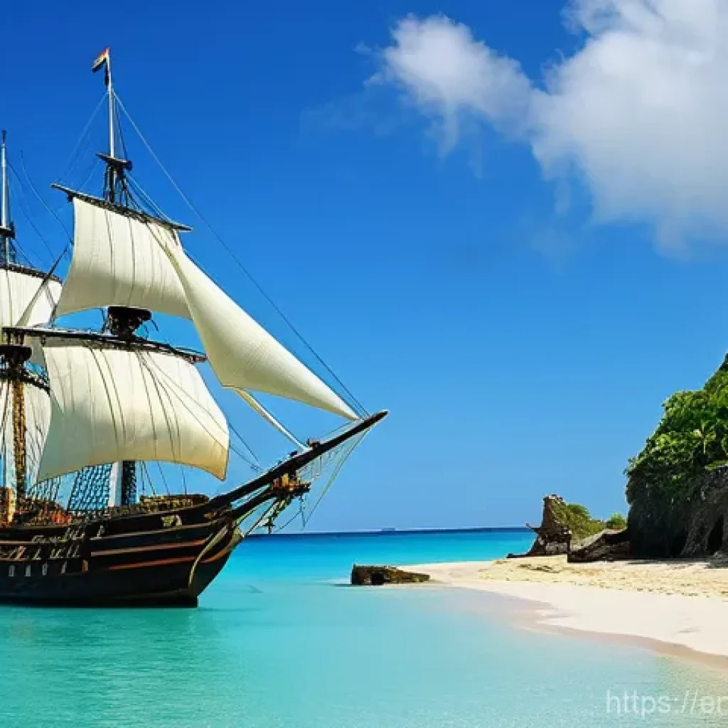 앤티가 바부다 식민지 시대 - Early European Arrival on Antigua's Shores**
"A panoramic view of a pristine, untouched Caribbean co...