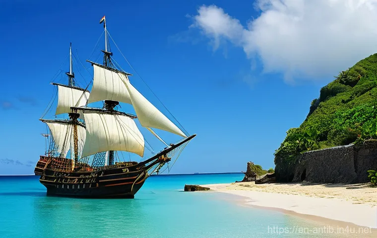 앤티가 바부다 식민지 시대 - Early European Arrival on Antigua's Shores**
"A panoramic view of a pristine, untouched Caribbean co...